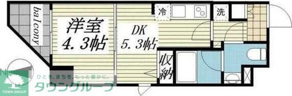 CREAL門前仲町IIの物件間取画像